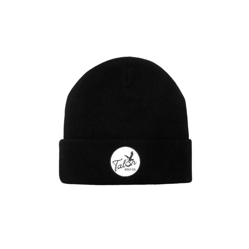 Black Beanie w/ Script Logo by Talon Golf