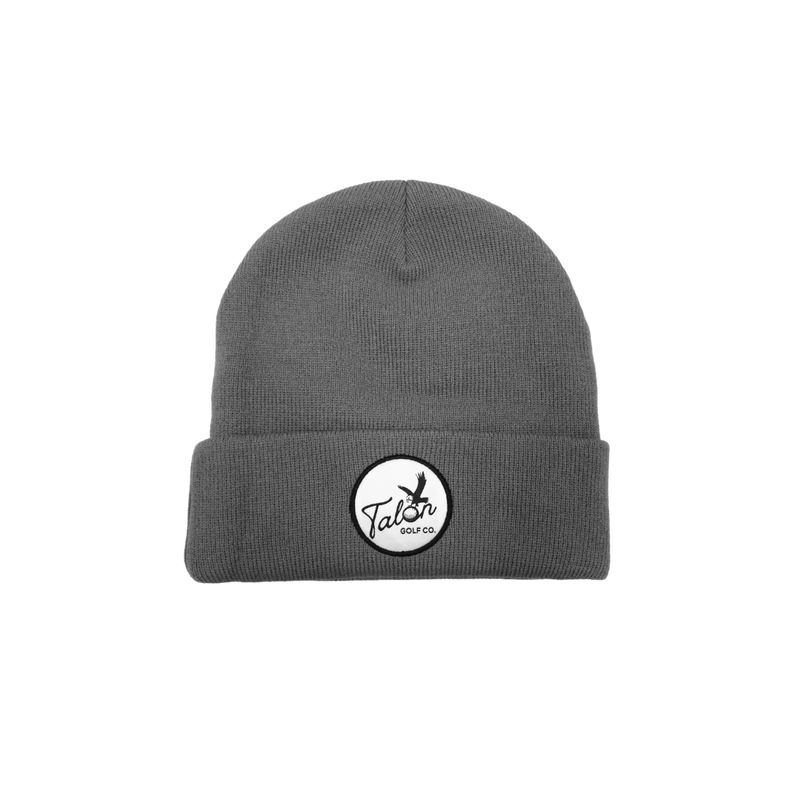 Grey Beanie w/ Script Logo by Talon Golf