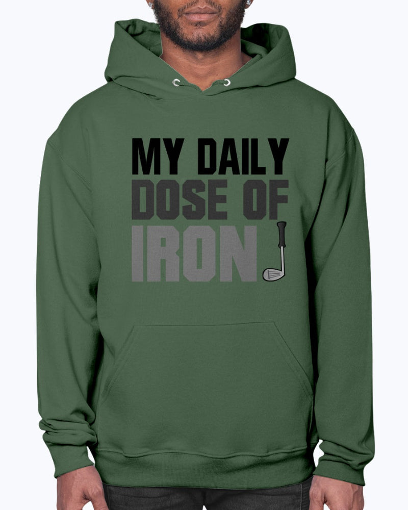 My Daily dose of Iron - Golf - Hoodie by Tshirt Unlimited