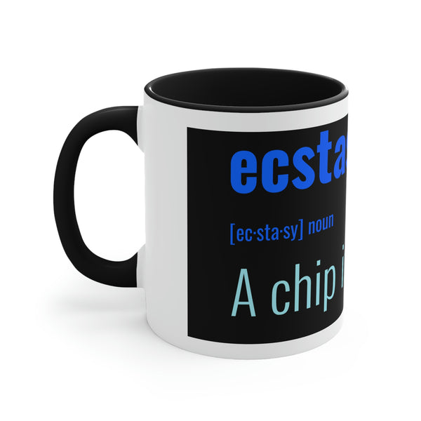 Accent Coffee Mug, 11oz (Ecstasy - Chip in for birdie)